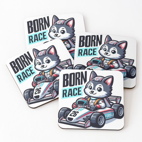 Item preview, Born to Race Husky-Cute Racing Dog Cartoon designed and sold by carestazafeli.
