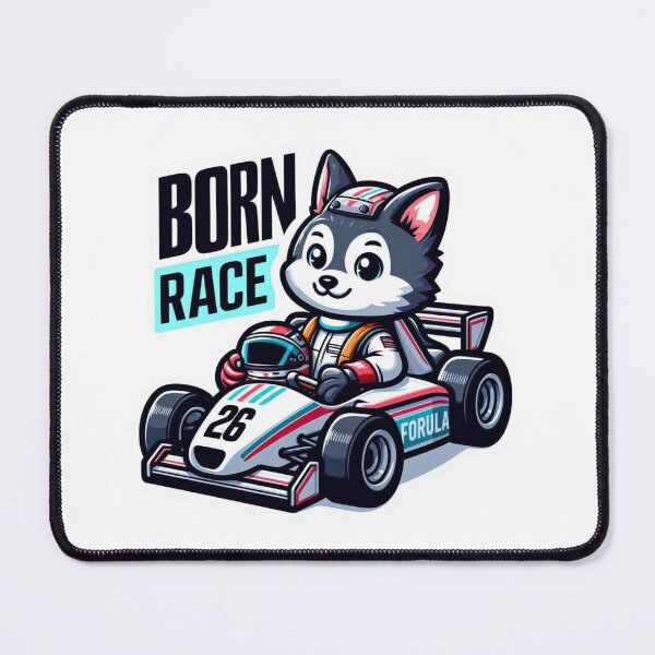 Item preview, Born to Race Husky-Cute Racing Dog Cartoon designed and sold by carestazafeli.