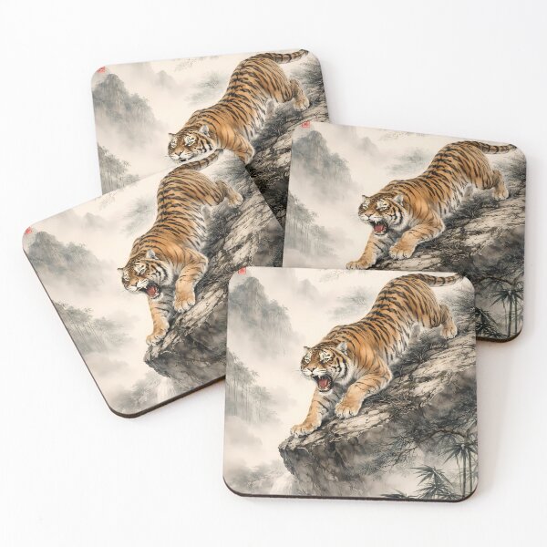 Item preview, Tiger Descending a Misty Mountain designed and sold by cuprum.