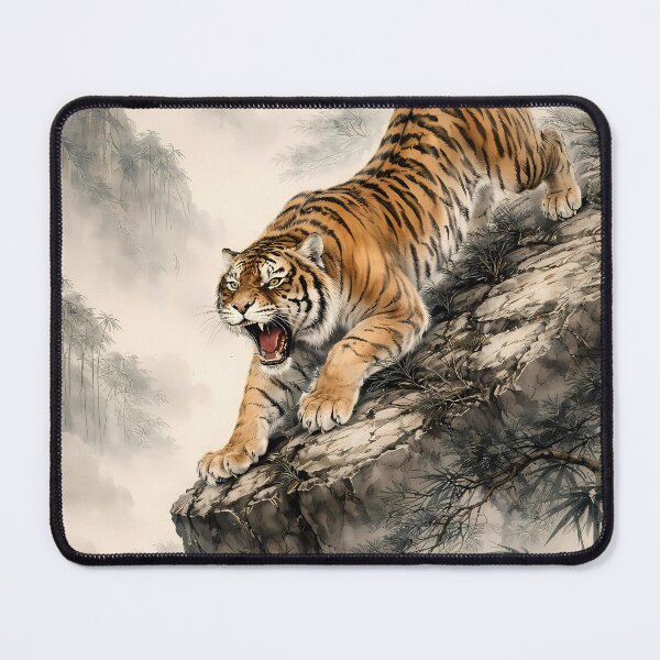 Item preview, Tiger Descending a Misty Mountain designed and sold by cuprum.