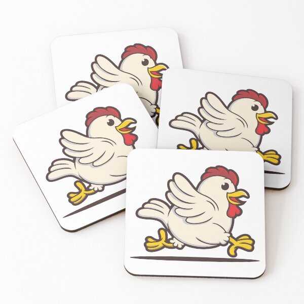 Item preview, Funny Running Chicken Cartoon Vector designed and sold by Romain V  Beaupré.