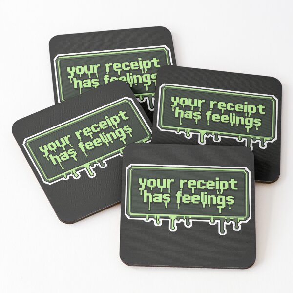 Item preview, Your Receipt Has Feelings - Retro Pixel Meme designed and sold by PictorialWhimsy.