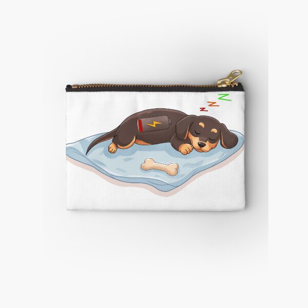 Item preview, Dachshund Recharging - Cute Sleaping Sausage Dog, no text designed and sold by RabanDesigns.