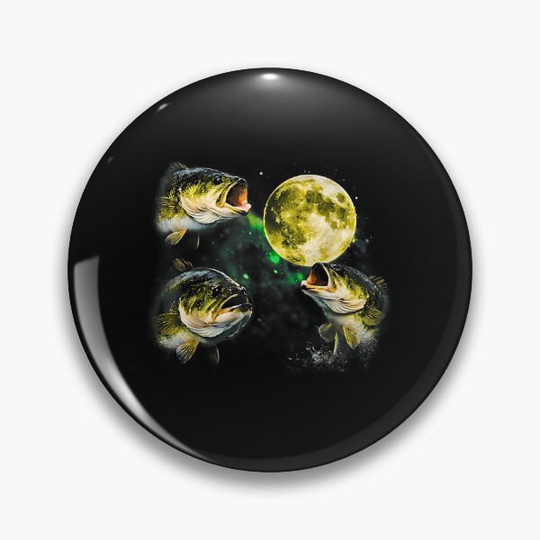 Artikelvorschau, Fisch heult den Mond an – Vintage-Grafik aus den 90ern (Retro) entworfen und verkauft von FerminVigo.