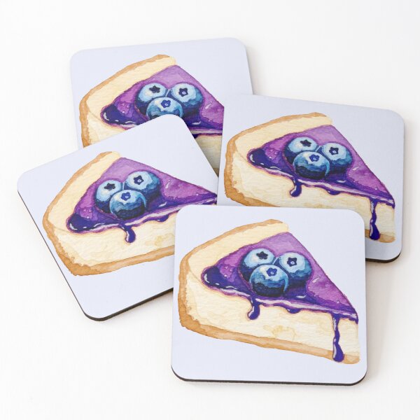 Item preview, Blueberry cheesecake – handmade in watercolor. designed and sold by Greitas.