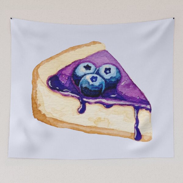 Item preview, Blueberry cheesecake – handmade in watercolor. designed and sold by Greitas.