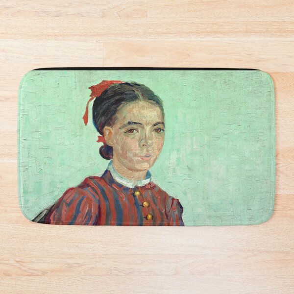 Item preview, La Mousmé by Vincent van Gogh: Post Impressionist Portrait Wall Art Print designed and sold by artofuniverse.