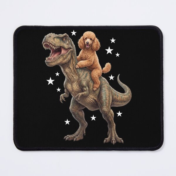 Item preview, Funny Poodle Riding T Rex Dinosaur Dog Lover designed and sold by TerryConnells.