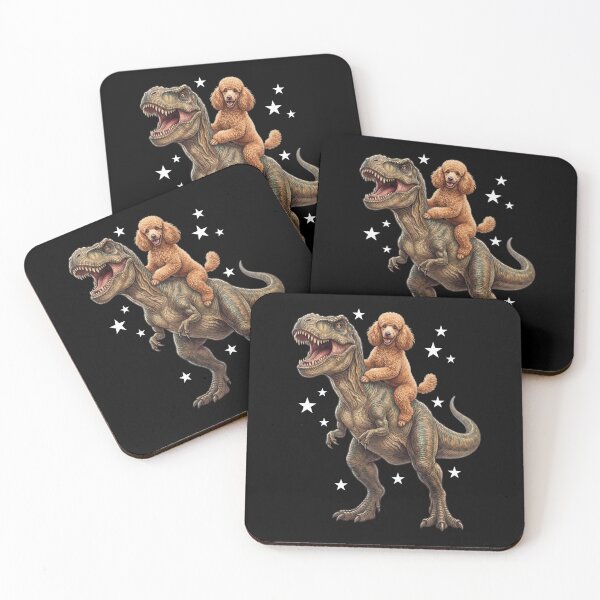 Item preview, Funny Poodle Riding T Rex Dinosaur Dog Lover designed and sold by TerryConnells.
