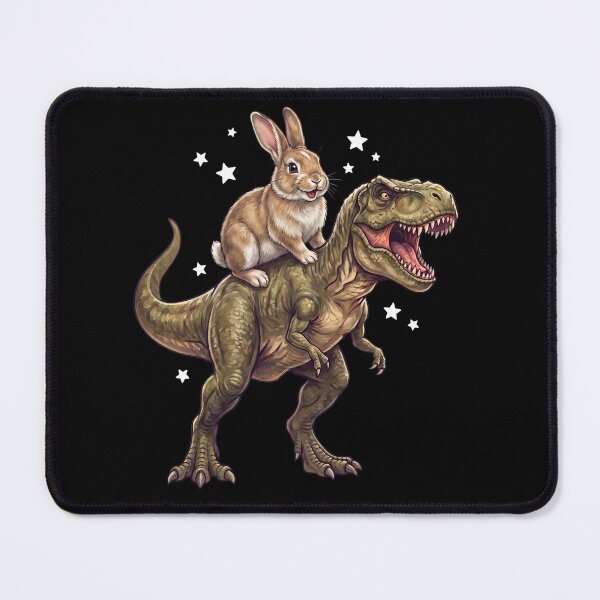 Item preview, Funny Rabbit Riding T Rex Dinosaur Animal Lover designed and sold by TerryConnells.