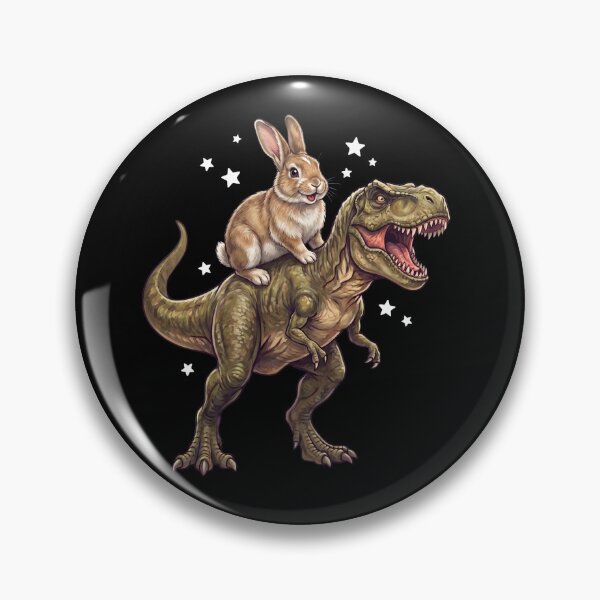 Item preview, Funny Rabbit Riding T Rex Dinosaur Animal Lover designed and sold by TerryConnells.