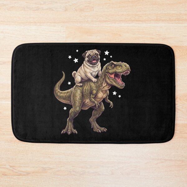 Item preview, Funny Pug Riding T Rex Dinosaur Dog Lover designed and sold by TerryConnells.