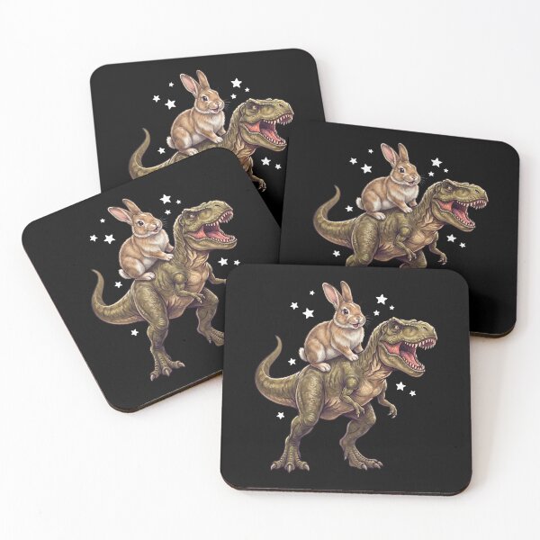 Item preview, Funny Rabbit Riding T Rex Dinosaur Animal Lover designed and sold by TerryConnells.