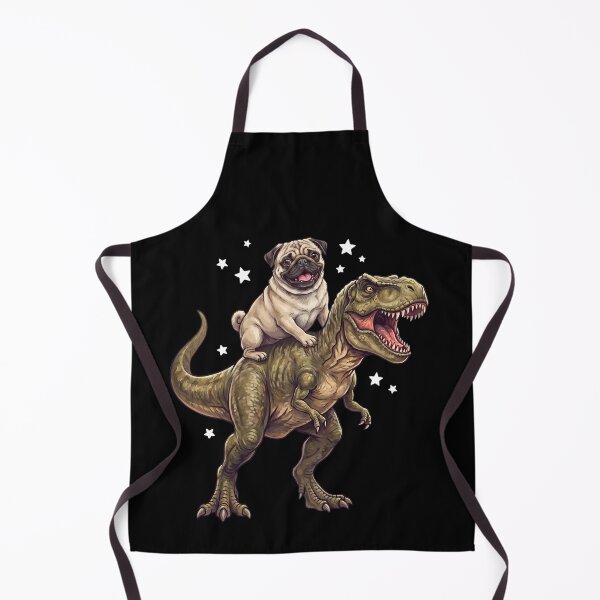 Item preview, Funny Pug Riding T Rex Dinosaur Dog Lover designed and sold by TerryConnells.