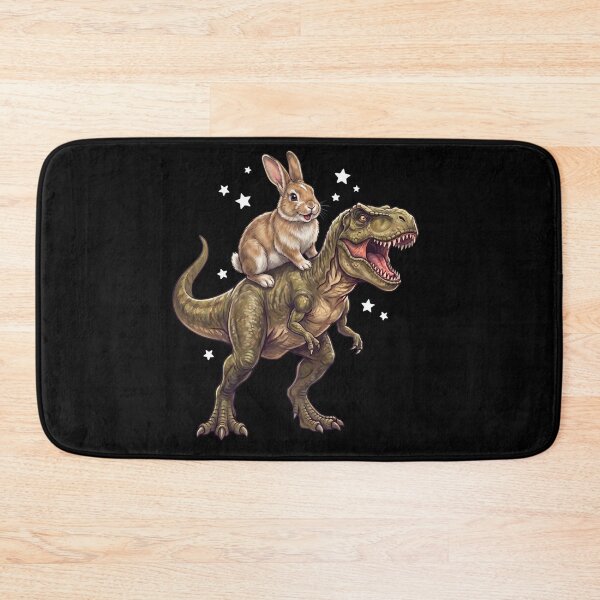 Item preview, Funny Rabbit Riding T Rex Dinosaur Animal Lover designed and sold by TerryConnells.
