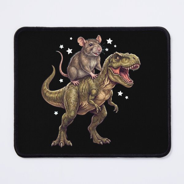 Item preview, Funny Rat Riding T Rex Dinosaur Animal Lover designed and sold by TerryConnells.