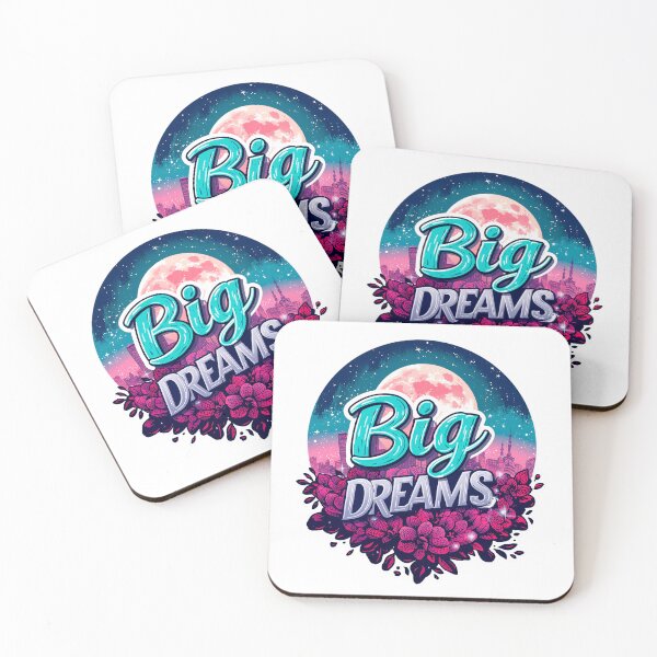 Item preview, Beautiful text "Big Dreams" city, moon designed and sold by TanyaLovus.