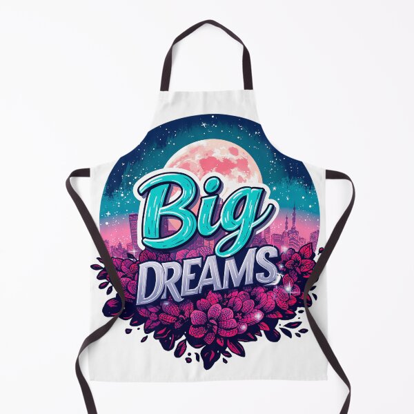 Item preview, Beautiful text "Big Dreams" city, moon designed and sold by TanyaLovus.