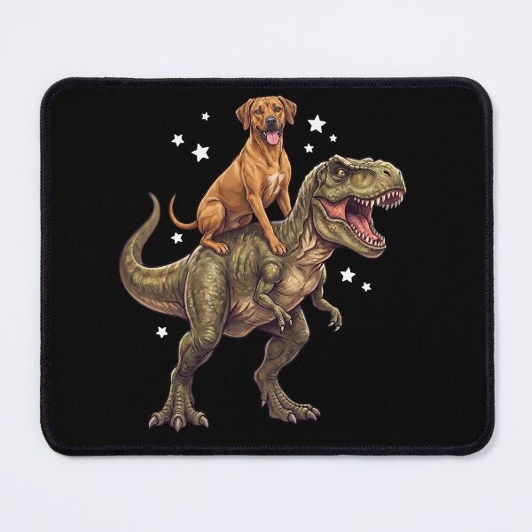 Item preview, Funny Rhodesian Ridgeback Riding T Rex Dinosaur Dog Lover designed and sold by TerryConnells.
