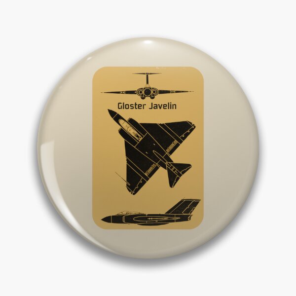 Item preview, Gloster Javelin Interceptor Jet Silhouette Cold War Aircraft designed and sold by MilitaryMart.