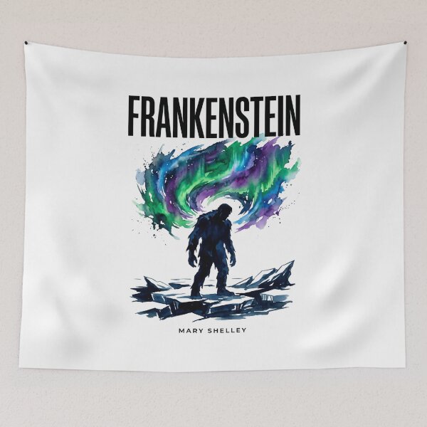 Item preview, Frankenstein Mary Shelley Northern Lights Arctic Creature designed and sold by Fenay Designs.
