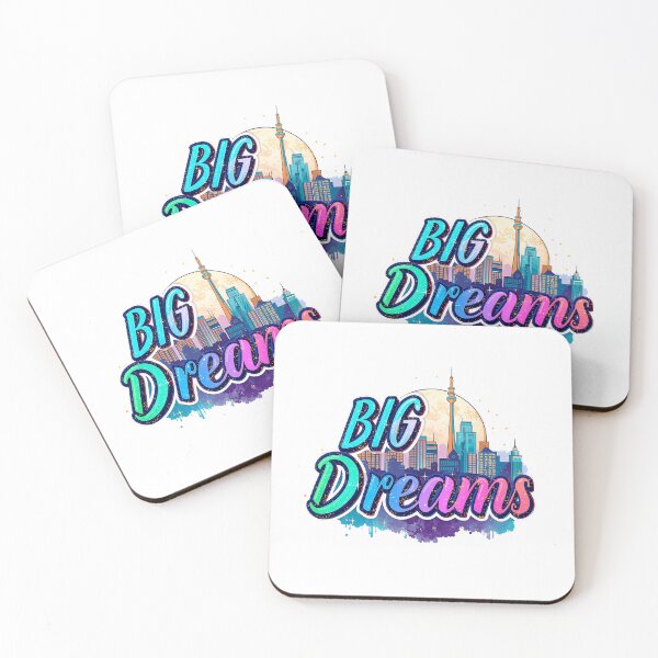 Item preview, Beautiful text "Big Dreams" city, moon designed and sold by TanyaLovus.