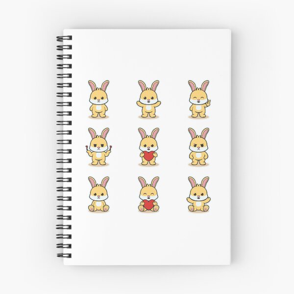 Item preview, Cute Yellow Bunny Emotes Collection designed and sold by Romain V  Beaupré.