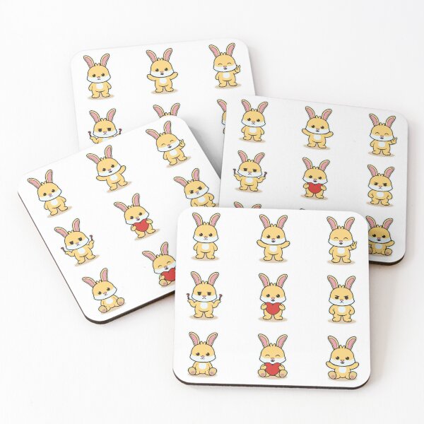 Item preview, Cute Yellow Bunny Emotes Collection designed and sold by Romain V  Beaupré.