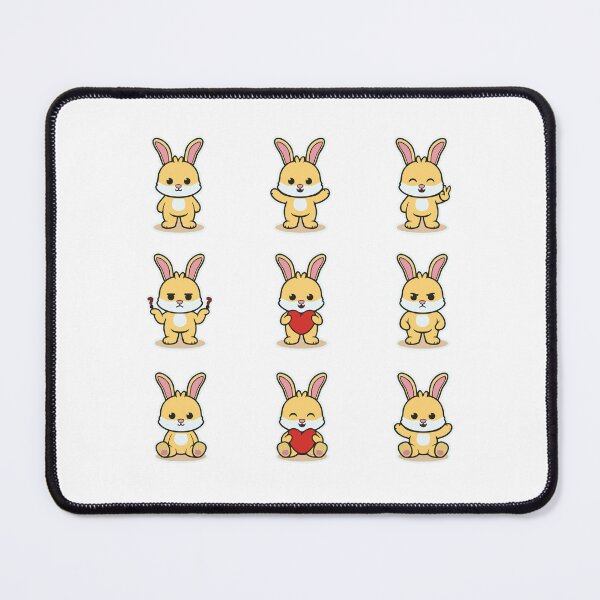 Item preview, Cute Yellow Bunny Emotes Collection designed and sold by Romain V  Beaupré.