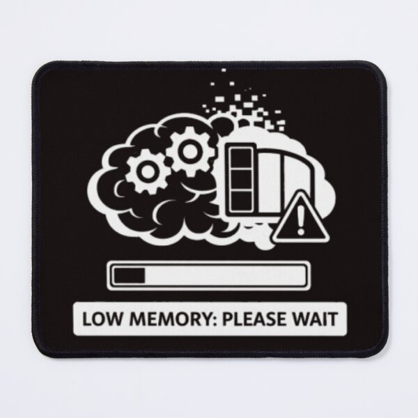 Item preview, Low Memory Brain – Funny Overthinking Humor Design designed and sold by MS-DesignArt.