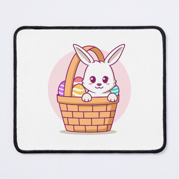 Item preview, Cute Bunny in Easter Egg Basket designed and sold by Romain V Beaupré.