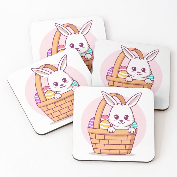 Item preview, Cute Bunny in Easter Egg Basket designed and sold by Romain V  Beaupré.