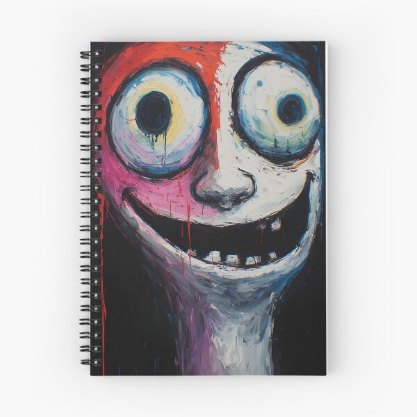 Aperçu de l'œuvre Visage souriant abstrait créée et vendue par FunkyPunkz.