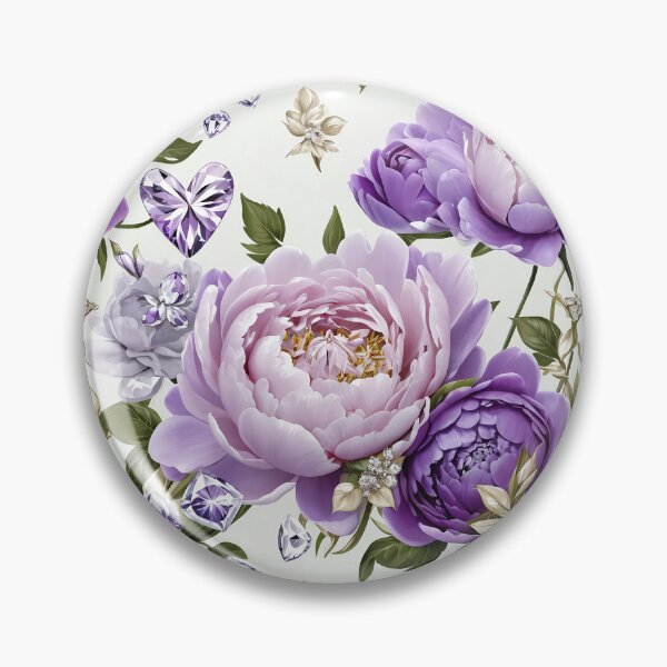 Item preview, Purple and White Peonies Floral Seamless Pattern designed and sold by Leylita Design.