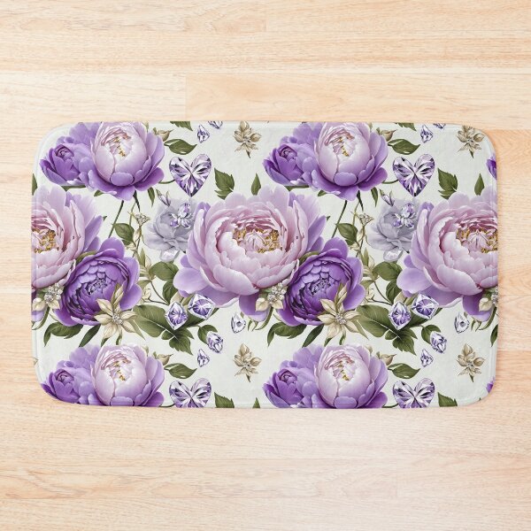 Item preview, Purple and White Peonies Floral Seamless Pattern designed and sold by Leylita Design.