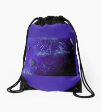 Celestial Echoes Drawstring Bag