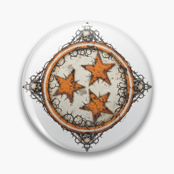 Item preview, TENNEESSEE TRI-STAR SKULL DESIGN designed and sold by Pickle Wicked Designs.