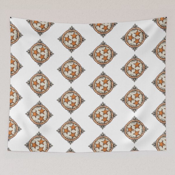 Item preview, TENNEESSEE TRI-STAR SKULL DESIGN designed and sold by Pickle Wicked Designs.