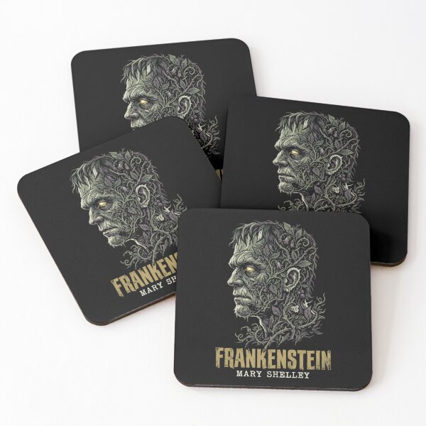 Item preview, Frankenstein Mary Shelley Gothic Creature Portrait Vines designed and sold by Fenay Designs.
