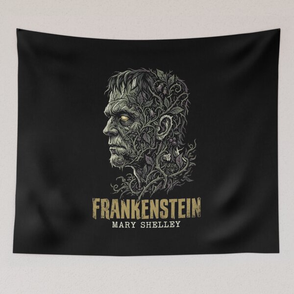 Item preview, Frankenstein Mary Shelley Gothic Creature Portrait Vines designed and sold by Fenay Designs.