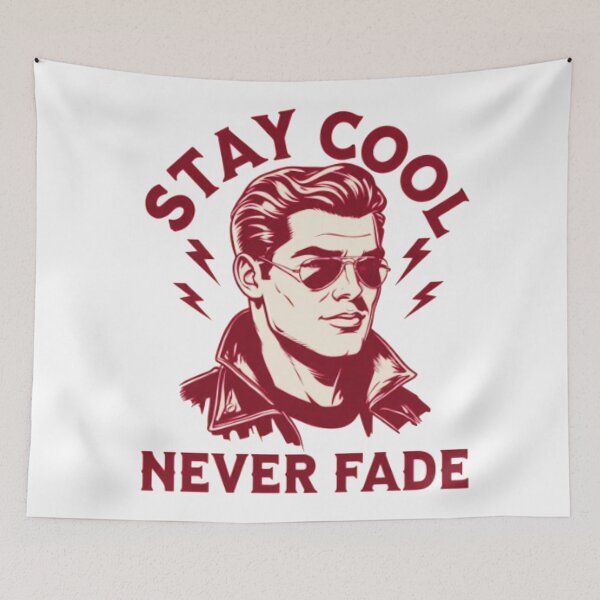 Item preview, Stay Cool Never Fade - Vintage Retro Man Design designed and sold by A-M-G-Shop.