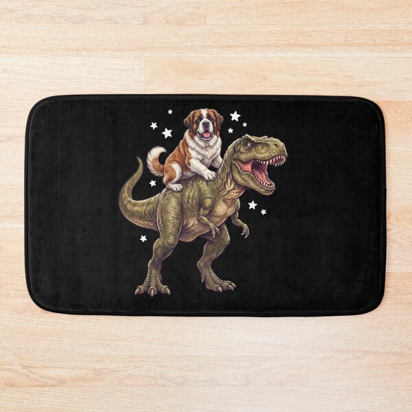 Item preview, Funny Saint Bernard Riding T Rex Dinosaur Dog Lover designed and sold by TerryConnells.