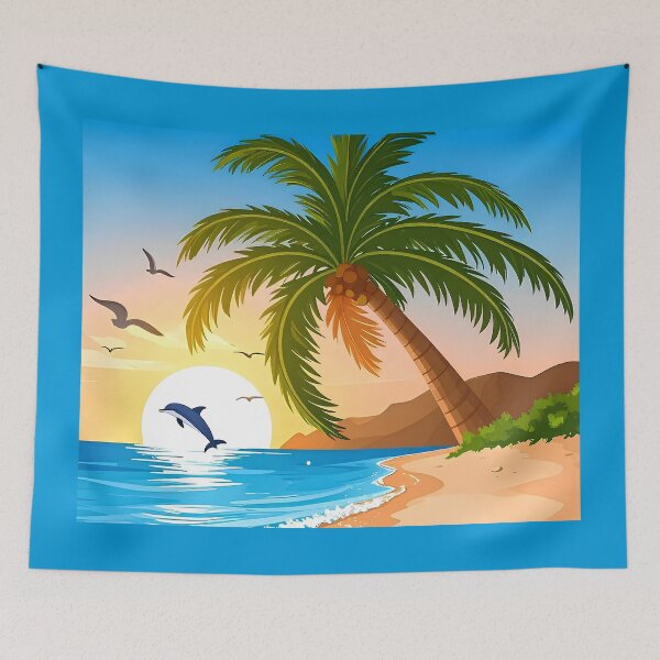 Item preview, Dolphin in palm beach designed and sold by Creative Visualize.