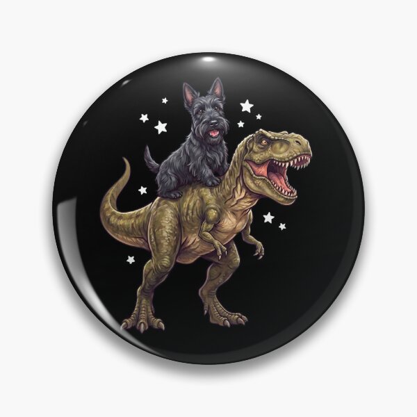Item preview, Funny Scottish Terrier Riding T Rex Dinosaur Dog Lover designed and sold by TerryConnells.