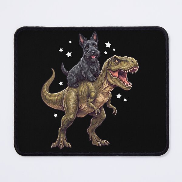 Item preview, Funny Scottish Terrier Riding T Rex Dinosaur Dog Lover designed and sold by TerryConnells.