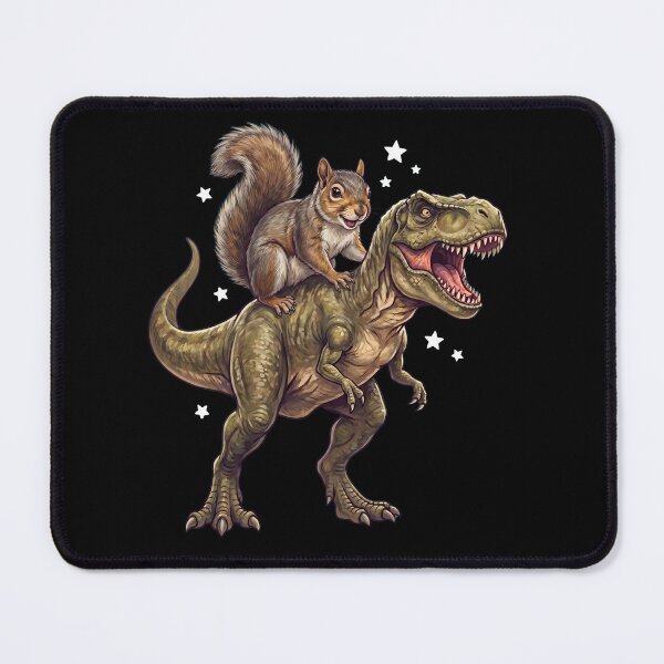 Item preview, Funny Squirrel Riding T Rex Dinosaur Animal Lover designed and sold by TerryConnells.