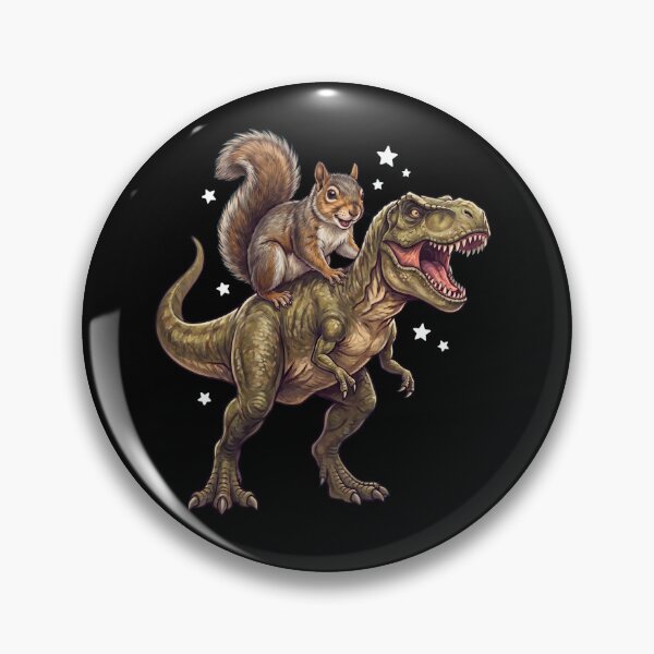 Artikelvorschau, Lustiges Eichhörnchen reitet auf einem T-Rex-Dinosaurier – Tierliebhaber entworfen und verkauft von TerryConnells.