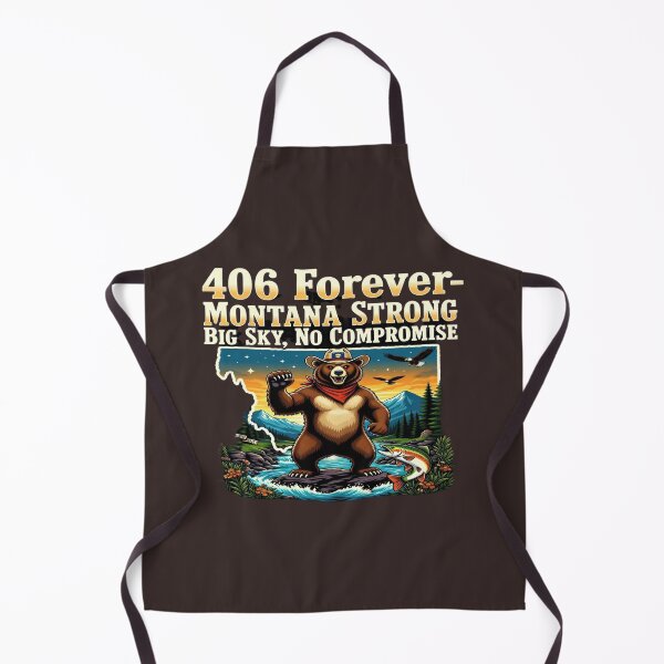 Item preview, 406 Montana Strong Forever Shirt | Big Sky Country Bear Graphic Tee | Western Outdoor Montana Pride Design designed and sold by Sushikidsntod.