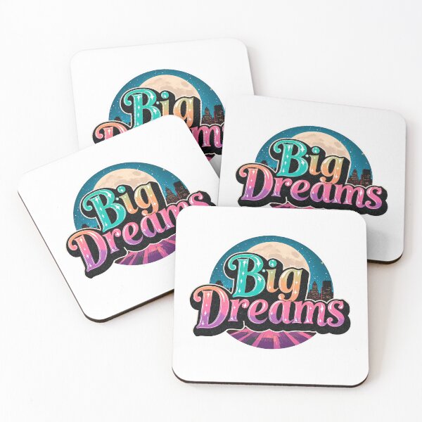 Item preview, Beautiful text "Big Dreams" city, moon designed and sold by TanyaLovus.