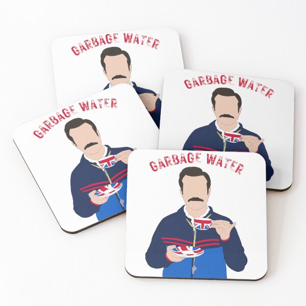 Item preview, Ted Lasso "Garbage Water" Stamp - Funny Anti-Tea Coffee Lover Art designed and sold by Still Silhouette.